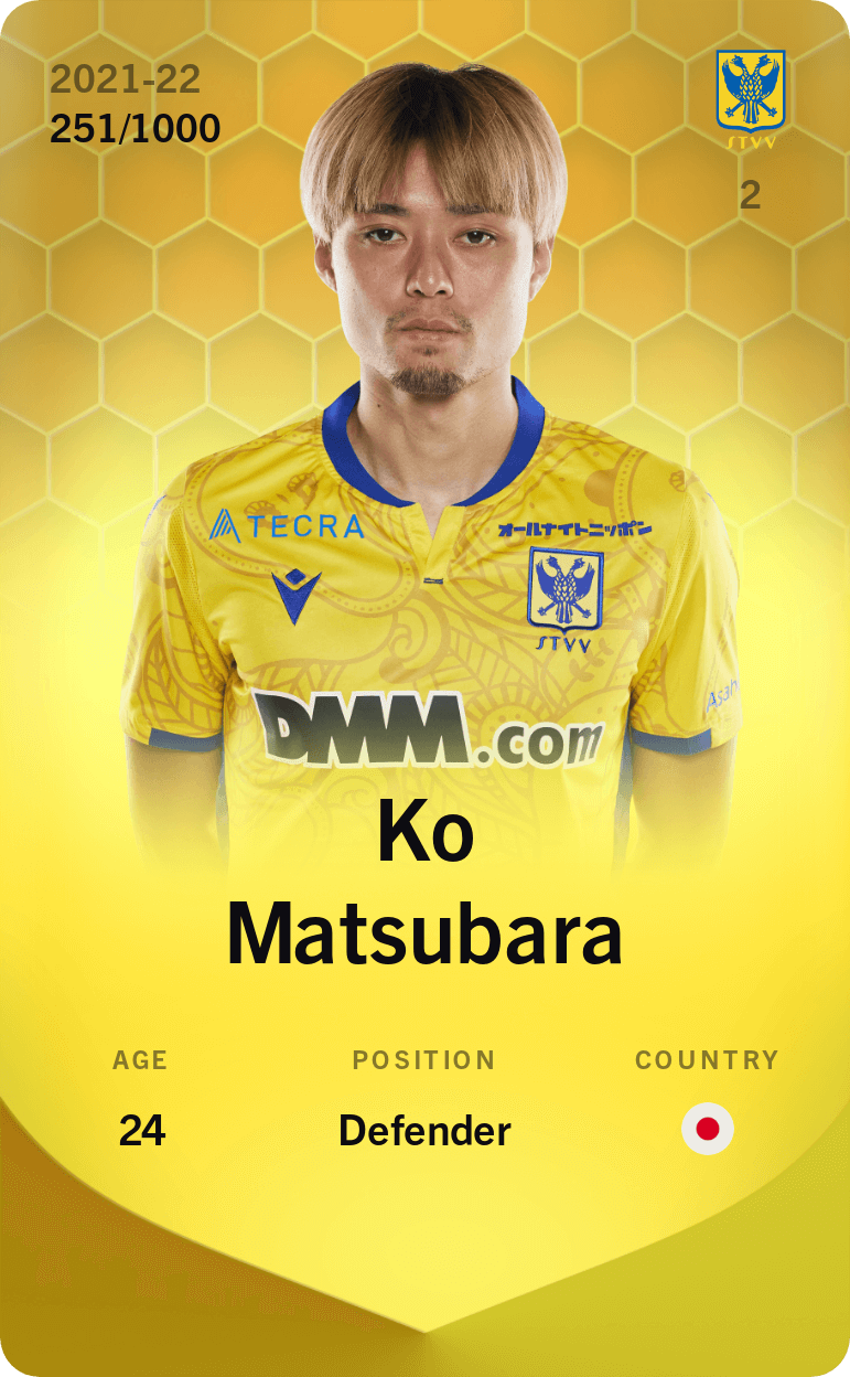 Ko Matsubara 2021-22 • Limited 251/1000
