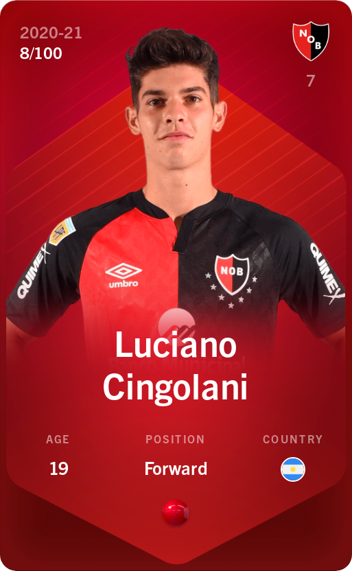 Sorare - Sorare Official - Luciano Cingolani 2020-21 • Rare 8/100 - NFT # 107780673018937633533265210748814455182388293946274664253495601325386924420446