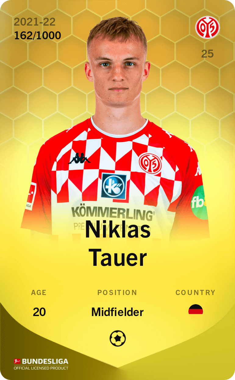 Niklas Tauer 2021-22 • Limited 162/1000