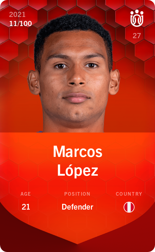Sorare - Sorare Official - Marcos López 2021-22 • Rare 11/100 - NFT # 42869111724553295091295710375571601150248467101062235999539610229698381662756