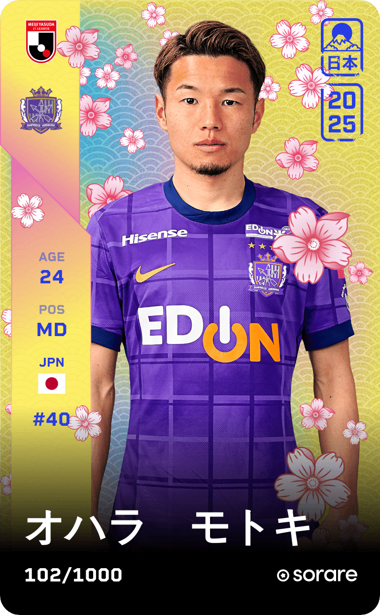 Motoki Ohara 2025-26 • Limited 102/1000