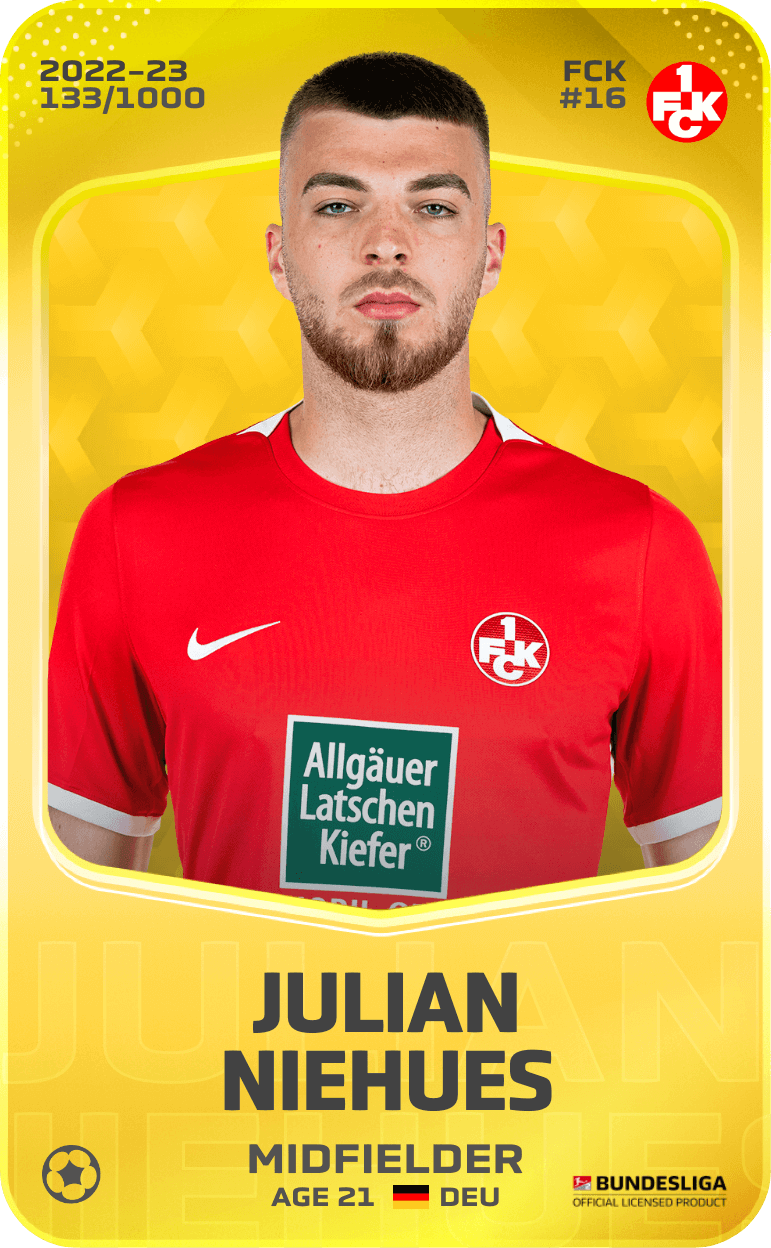 Julian Niehues 2022-23 • Limited 133/1000