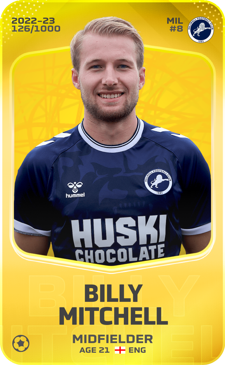 Sorare - Sorare Official - Billy Mitchell 2022-23 • Limited 126/1000 - NFT # 40526655838730539269115635289486763106978162039011799540264350920159225939080