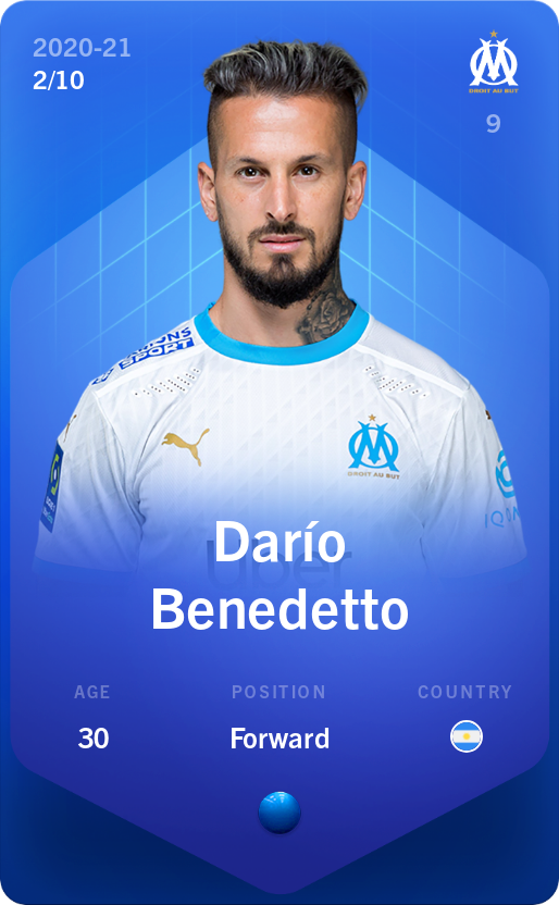 Sorare - Sorare Official - Darío Benedetto 2020-21 • Super Rare 2/10 - NFT # 67847641017254893006735423842800178390877574312158999981651851493100938335674