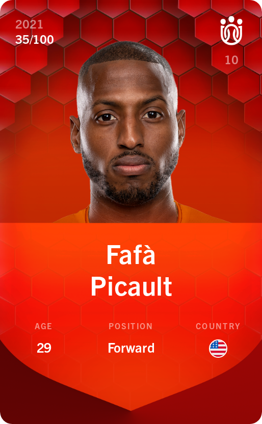Sorare - Sorare Official - Fafà Picault 2021-22 • Rare 35/100 - NFT # 14170570777076296354788423827751462451693791360357676706347693851546450978256