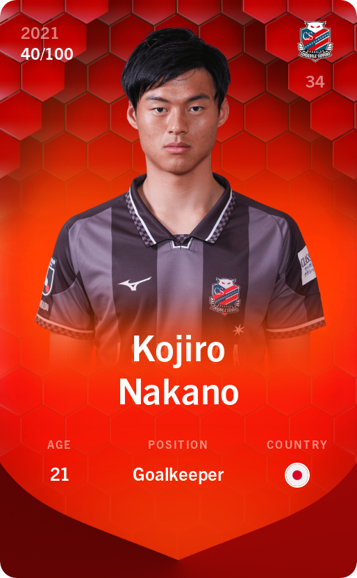 Sorare - Sorare Official - Kojiro Nakano 2021-22 • Rare 40/100 - NFT # 45497408980597944289197628144974949895711428729484521242069532195148888694274