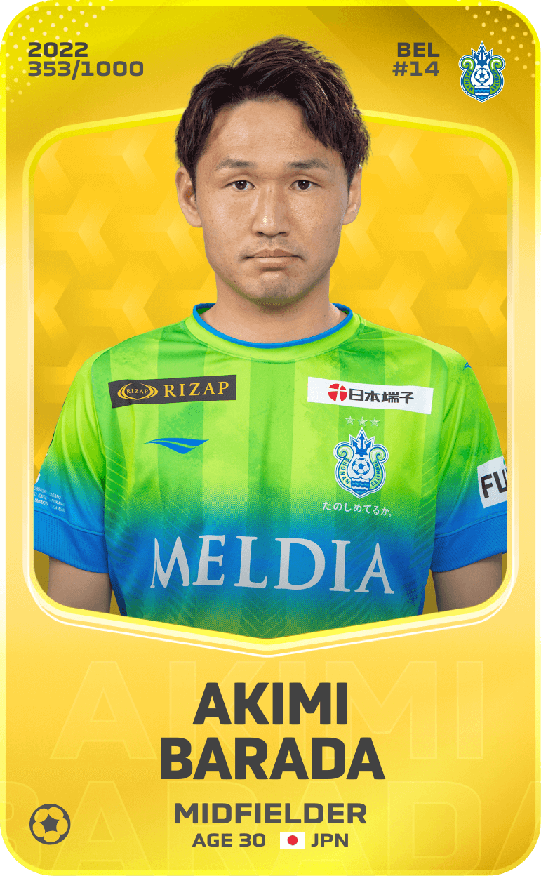 Akimi Barada 2022-23 • Limited 353/1000