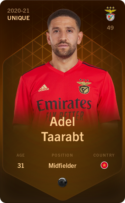 Sorare - Sorare Official - Adel Taarabt 2020-21 • Unique - NFT # 99389709491405751842381317446198158773833621621788570944501370800088104469198