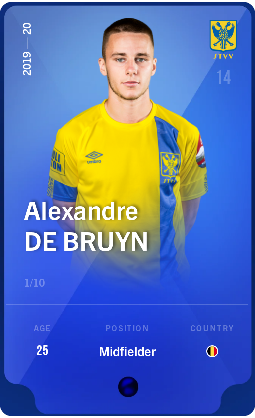Sorare - Sorare Official - Alexandre De Bruyn 2019-20 • Super Rare 1/10 - NFT # 23223722677836759796452404522175014085809731242564397297461899064538472242059