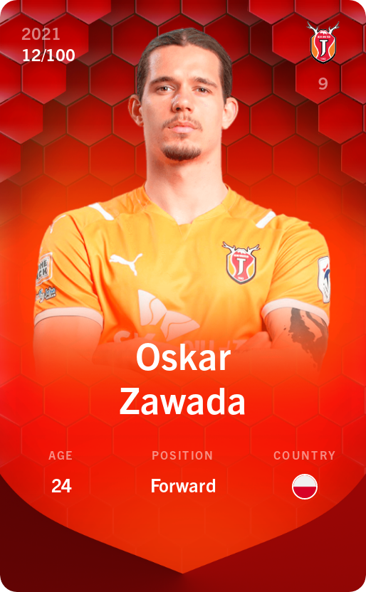 Sorare - Sorare Official - Oskar Zawada 2021-22 • Rare 12/100 - NFT # 111750922337591766147620420619958023060568786002346095461792848618787275944774