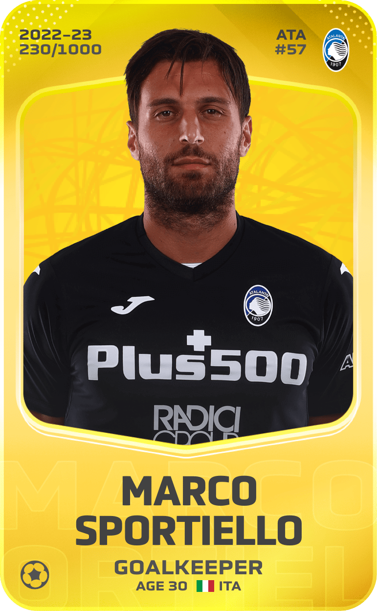 Marco Sportiello 2022-23 • Limited 230/1000