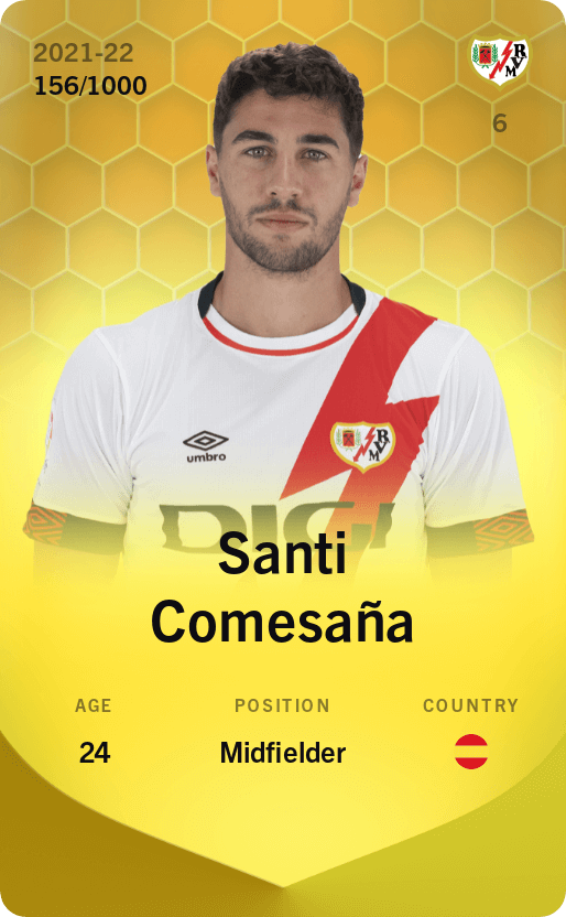 Santi Comesaña 2021-22 • Limited 156/1000