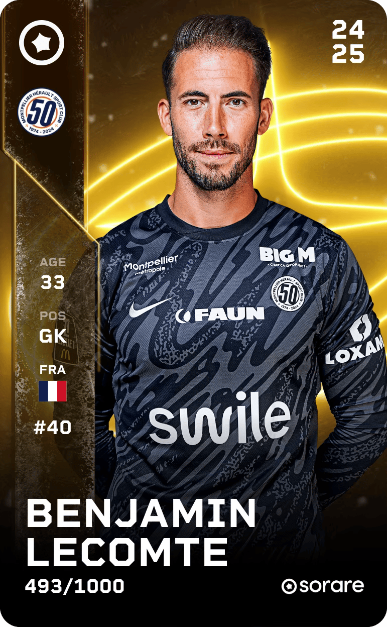 Benjamin Lecomte 2024-25 • Limited 493/1000