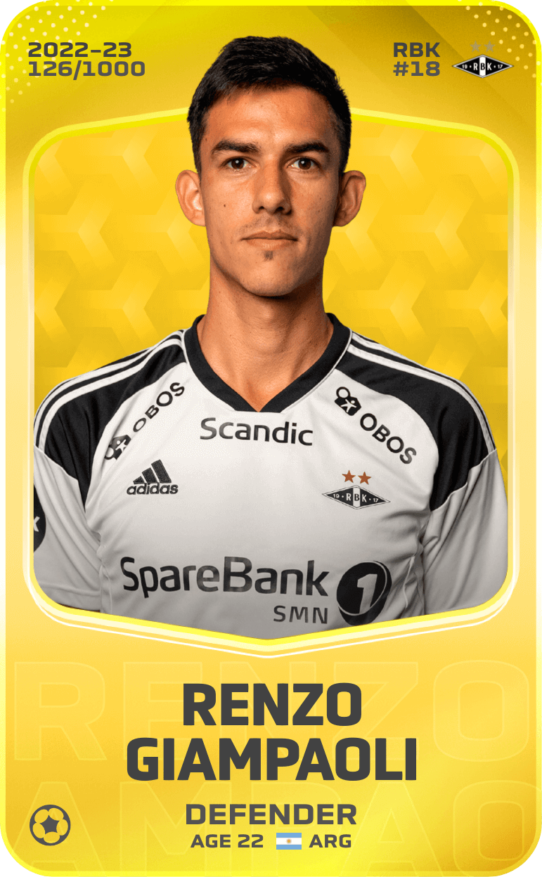Renzo Giampaoli 2022-23 • Limited 126/1000