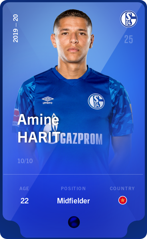 Sorare - Sorare Official - Amine Harit 2019-20 • Super Rare 10/10 - NFT # 26522831020142025250856145856285857808450852434497646103431300105222153138389