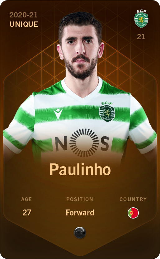 Sorare - Sorare Official - Paulinho 2020-21 • Unique - NFT # 9623367860173568785920058076227609860278123578101829174165375917923170406660