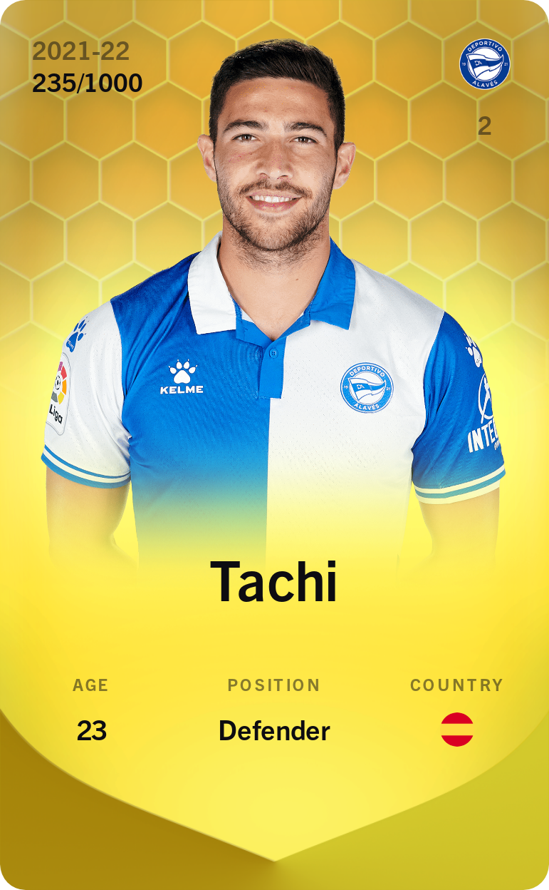 Sorare - Sorare Official - Tachi 2021-22 • Limited 235/1000 - NFT # 36686523090330493785884911312387058953121180583525416494351680532854139254304