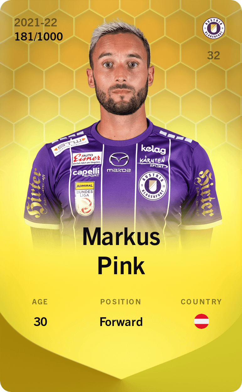 Markus Pink 2021-22 • Limited 181/1000