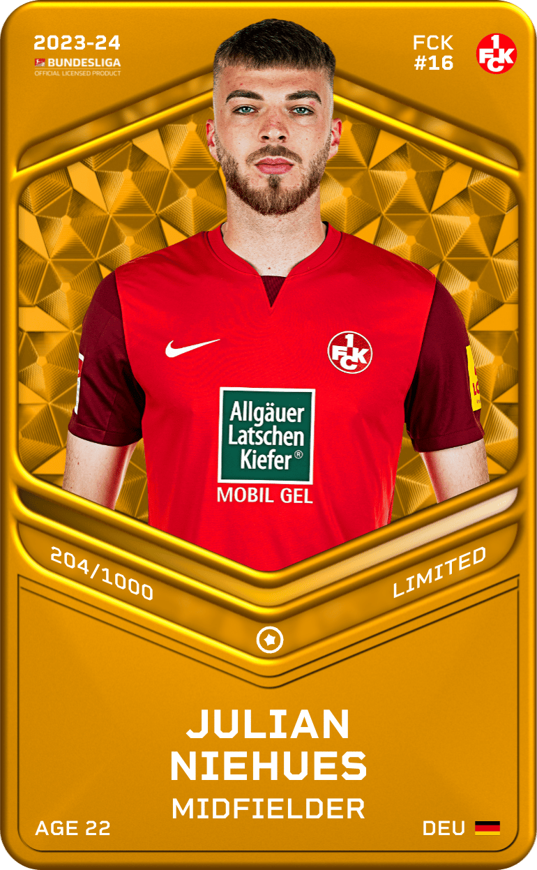 Julian Niehues 2023-24 • Limited 204/1000