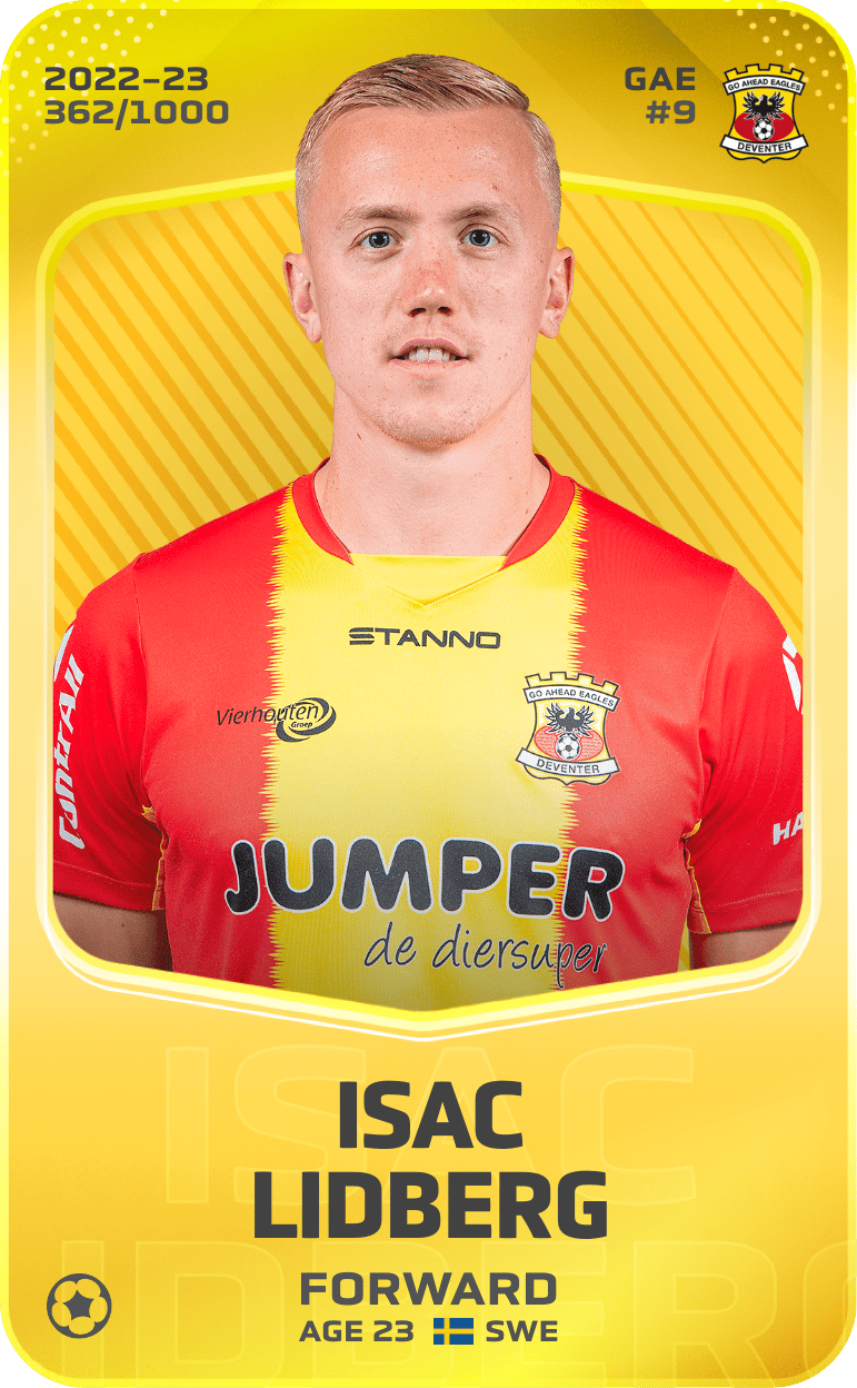 Isac Lidberg 2022-23 • Limited 362/1000