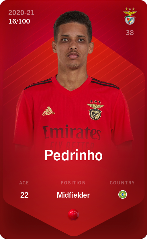 Sorare - Sorare Official - Pedrinho 2020-21 • Rare 16/100 - NFT # 108720708558770840667092790791570420235250152838777069216344481095979739411823