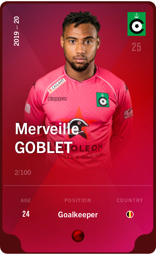 Sorare - Sorare Official - Merveille Goblet 2019-20 • Rare 2/100 - NFT # 14308923670581861394469437512367995061589413101213873156712270184241679324715