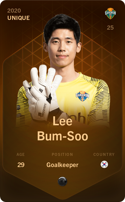 Sorare - Sorare Official - Lee Bum-Soo 2020-21 • Unique - NFT # 17520642041258708077982480431765446747246991918528642322322839199360801836340