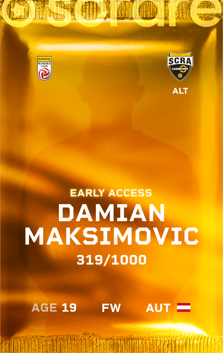 Damian Maksimovic 2024-25 • Limited 319/1000