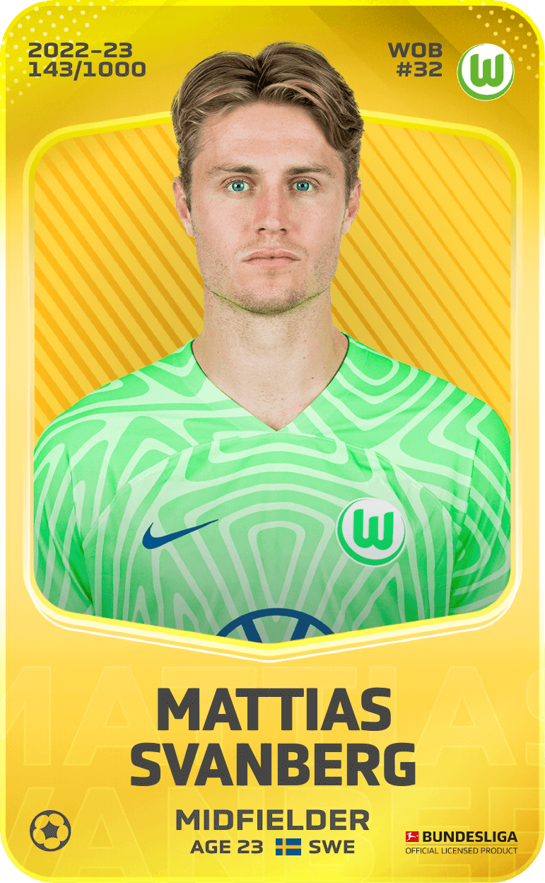 Mattias Svanberg 2022-23 • Limited 143/1000