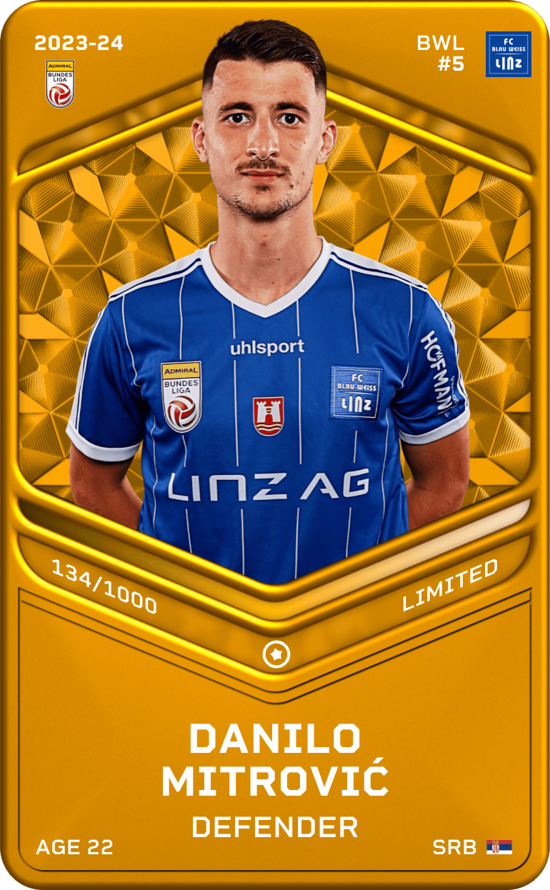 Danilo Mitrović 2023-24 • Limited 134/1000