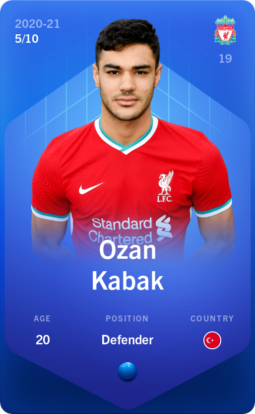 Sorare - Sorare Official - Ozan Kabak 2020-21 • Super Rare 5/10 - NFT # 54486280391374667416437484121062969687483800014193157257817933695074901571008