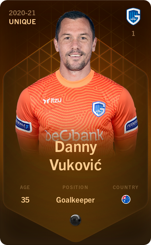 Sorare - Sorare Official - Danny Vuković 2020-21 • Unique - NFT # 45481107552434770340357361270405272911248141613633822832591293588280152572134