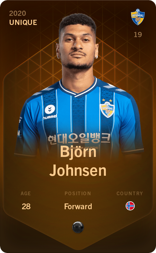 Sorare - Sorare Official - Björn Johnsen 2020-21 • Unique - NFT # 23951815722356530484372934895205929061212971899223836136694855420121557877292