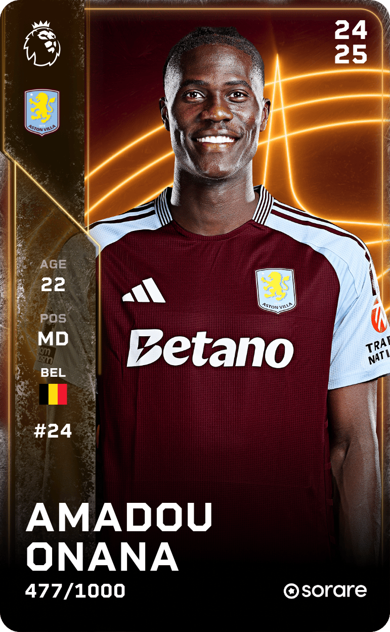 Amadou Onana 2024-25 • Limited 477/1000