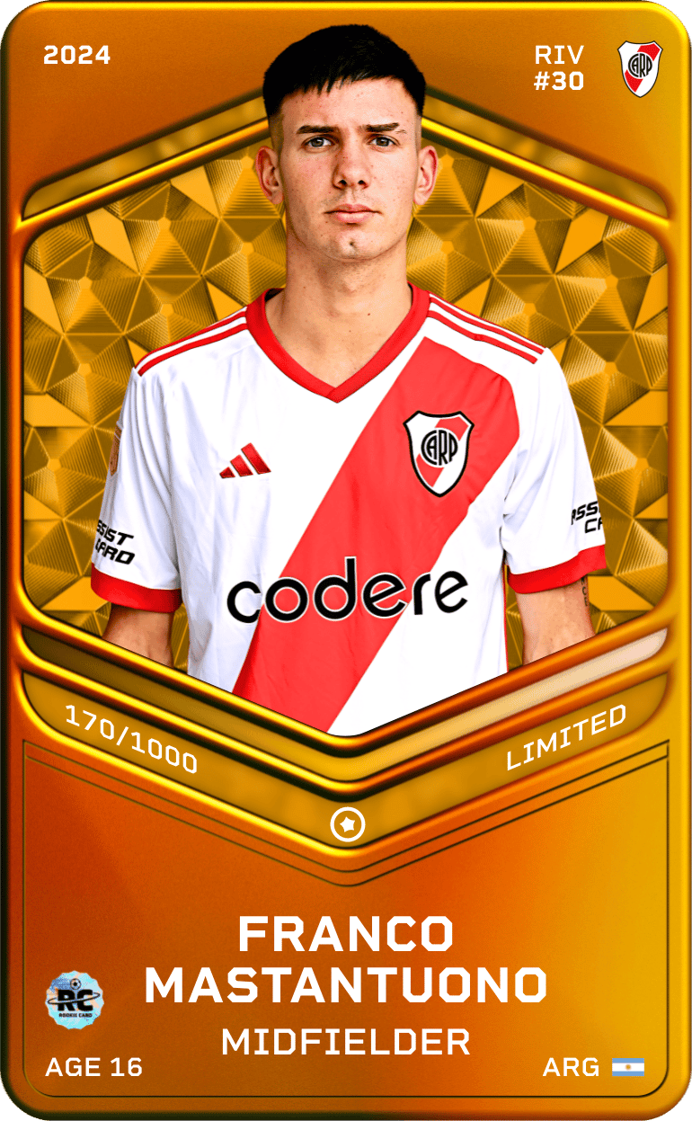 Franco Mastantuono 2024-25 • Limited 170/1000