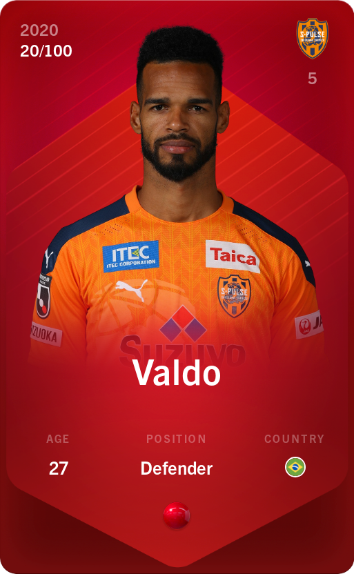 Sorare - Sorare Official - Valdo 2020-21 • Rare 20/100 - NFT # 99278221182891365722772515931214568911083695081876899759028905419171881354762