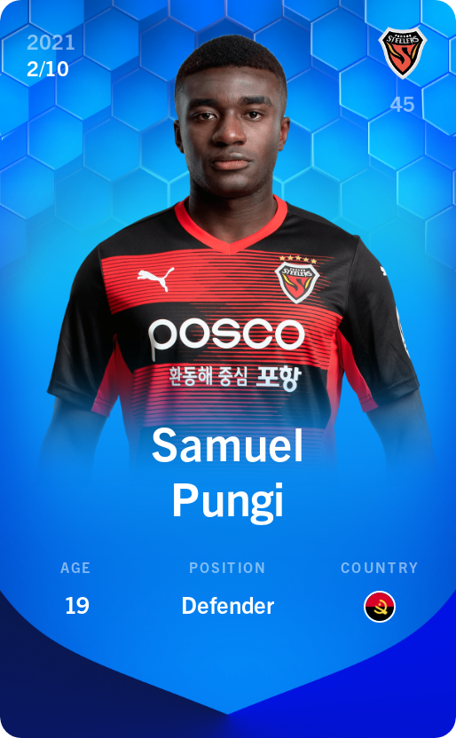 Sorare - Sorare Official - Samuel Pungi 2021-22 • Super Rare 2/10 - NFT # 71266981011012036250434310640627757173290155260783872113199073103074345172639