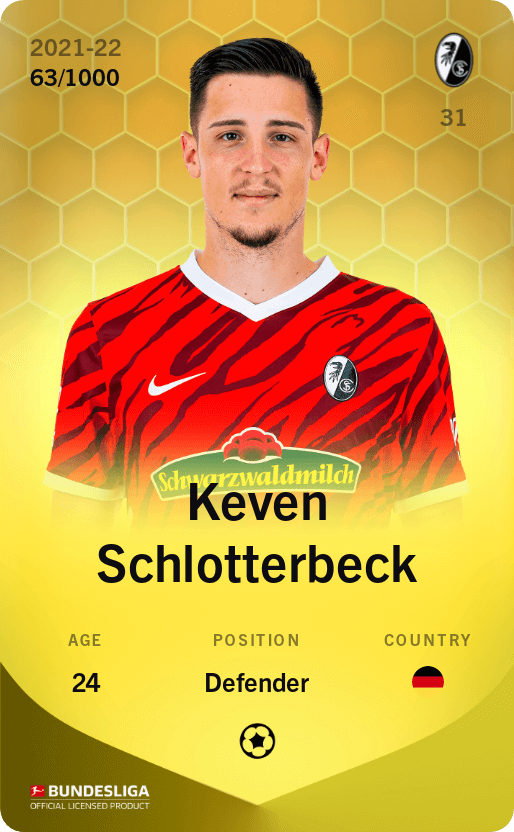 Keven Schlotterbeck 2021-22 • Limited 63/1000