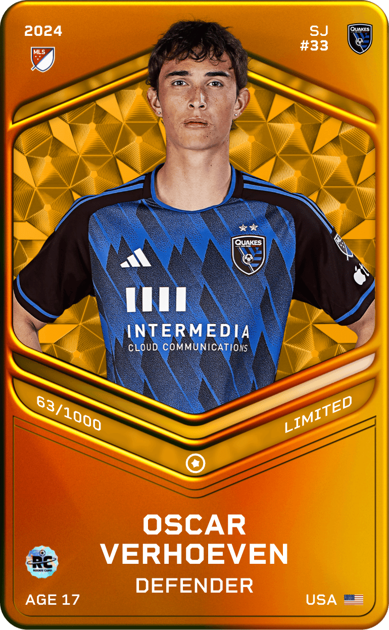 Oscar Verhoeven 2024-25 • Limited 63/1000