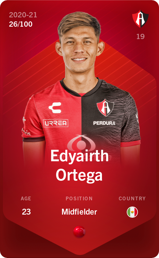 Sorare - Sorare Official - Edyairth Ortega 2020-21 • Rare 26/100 - NFT # 13681662940563712252518191919494591423531136225827451302521385517133840075625