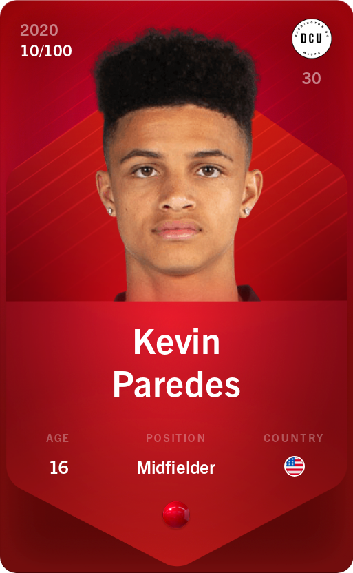 Sorare - Sorare Official - Kevin  Paredes 2020-21 • Rare 10/100 - NFT # 25518205375556430457055391211666693419822432754271646141483117868435962247129
