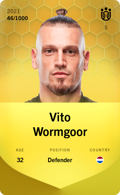 Sorare - Sorare Official - Vito Wormgoor 2021-22 • Limited 46/1000 - NFT # 35157684379018560107142373280800546566456160228976032620441408531145814514106