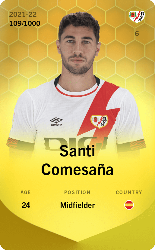Santi Comesaña 2021-22 • Limited 109/1000