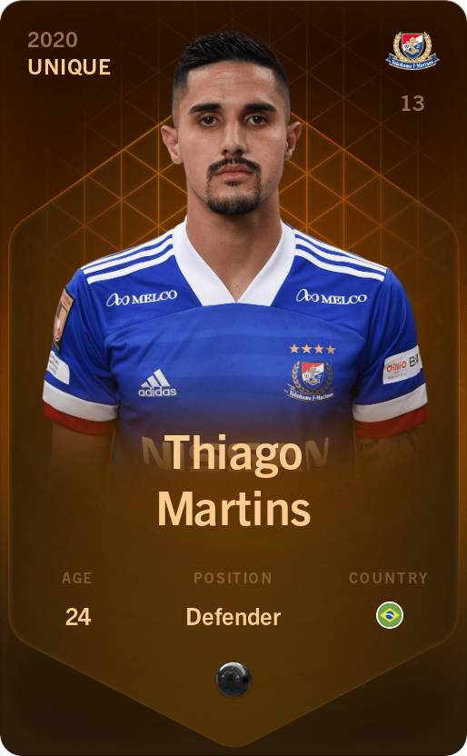 Sorare - Sorare Official - Thiago Martins 2020-21 • Unique - NFT # 68465548193882254385684478661553760890635641174068030373840026905073960184475