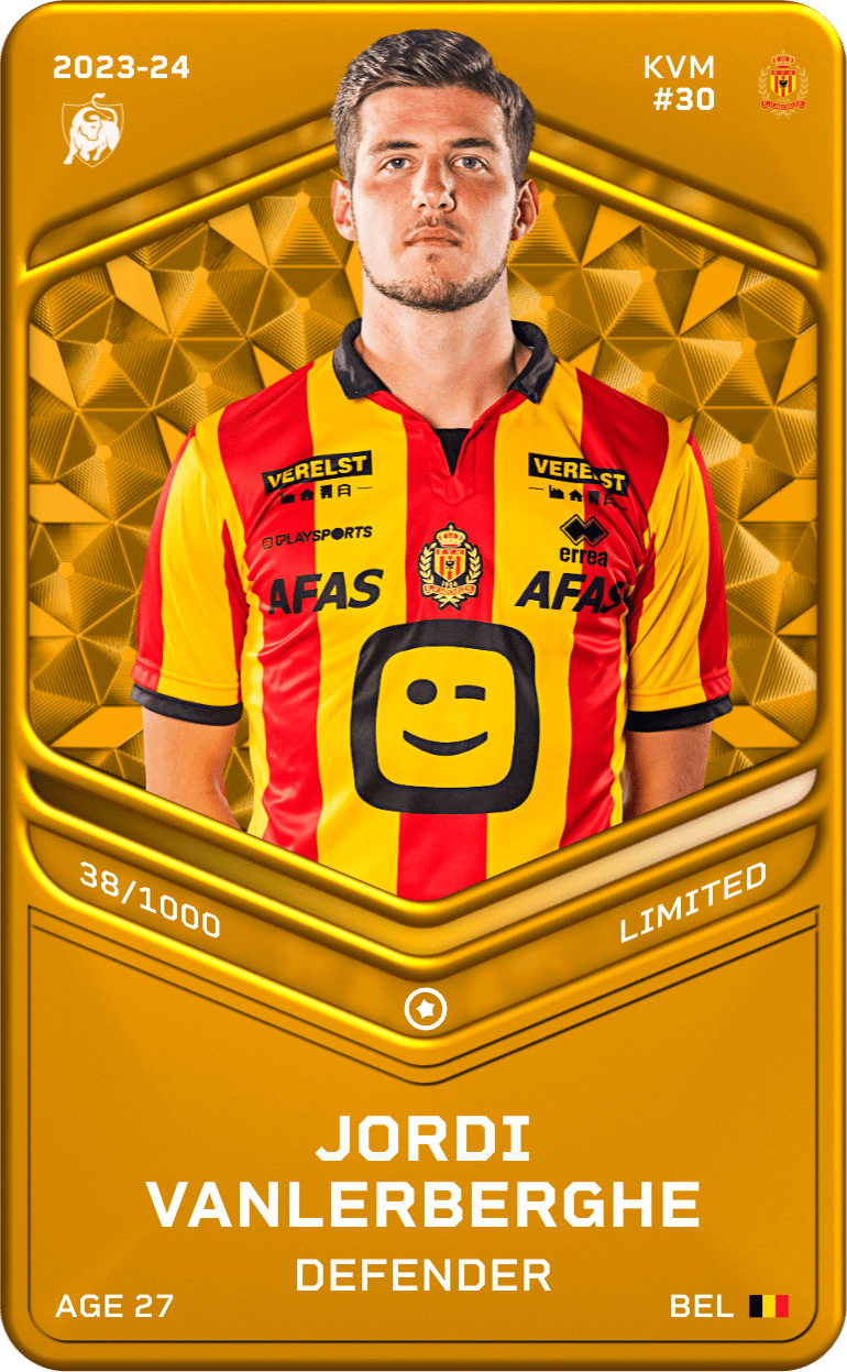 Jordi Vanlerberghe 2023-24 • Limited 38/1000