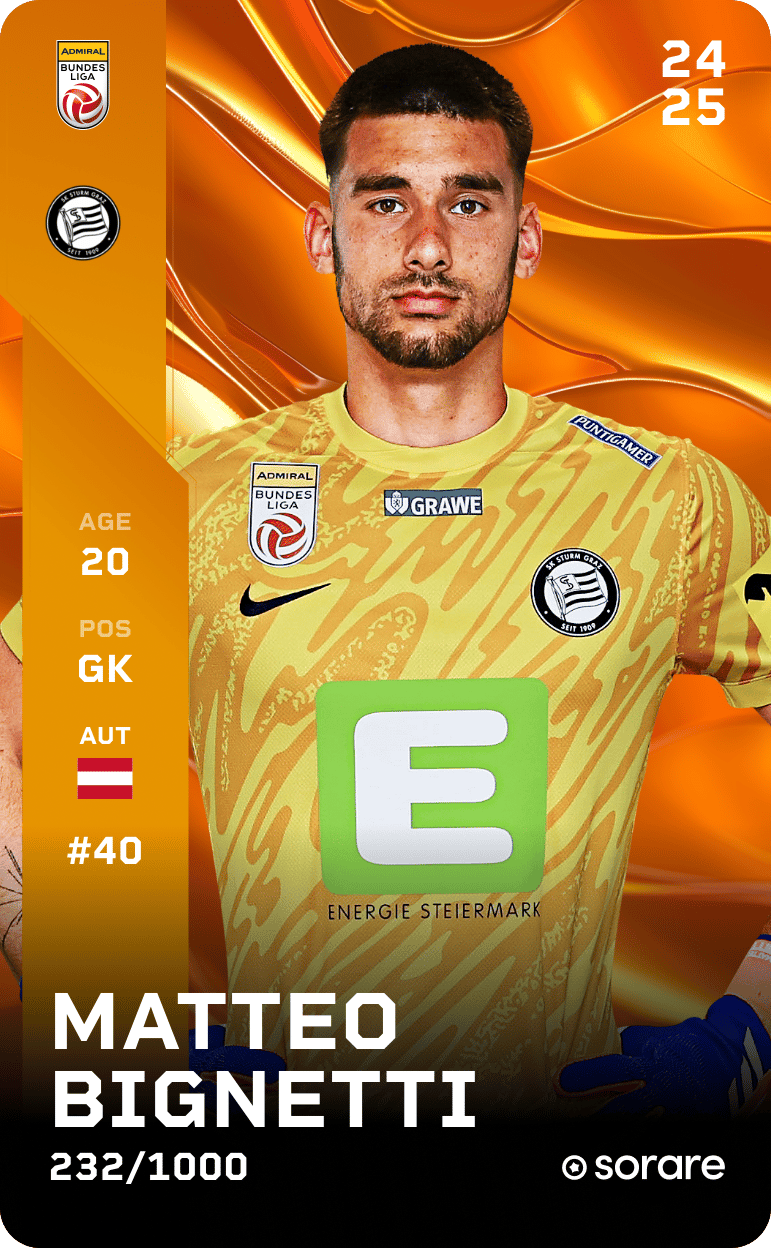 Matteo Bignetti 2024-25 • Limited 232/1000