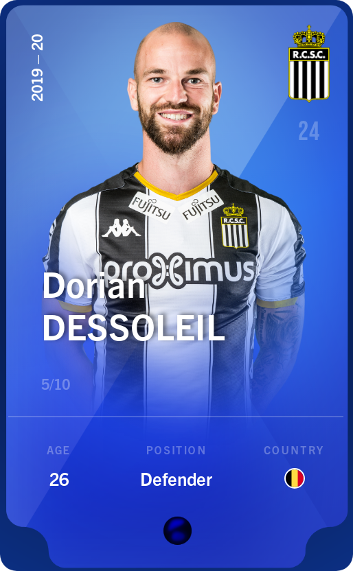 Sorare - Sorare Official - Dorian Dessoleil 2019-20 • Super Rare 5/10 - NFT # 110561072670004104242605444409789610354047891593706565835045853818028302738316
