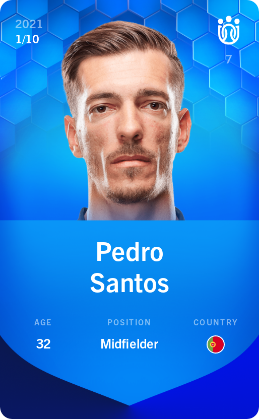 Sorare - Sorare Official - Pedro Santos 2021-22 • Super Rare 1/10 - NFT # 11020971038568450541904352694502194488334109115227767601110220295327241117071