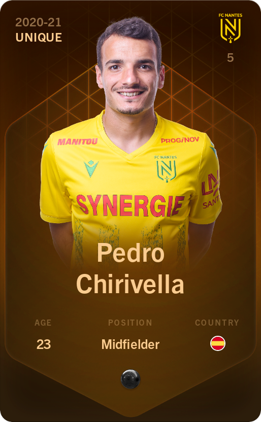 Sorare - Sorare Official - Pedro Chirivella 2020-21 • Unique - NFT # 46081811861876193651215919062784800361937361532300903903465260953052630135988