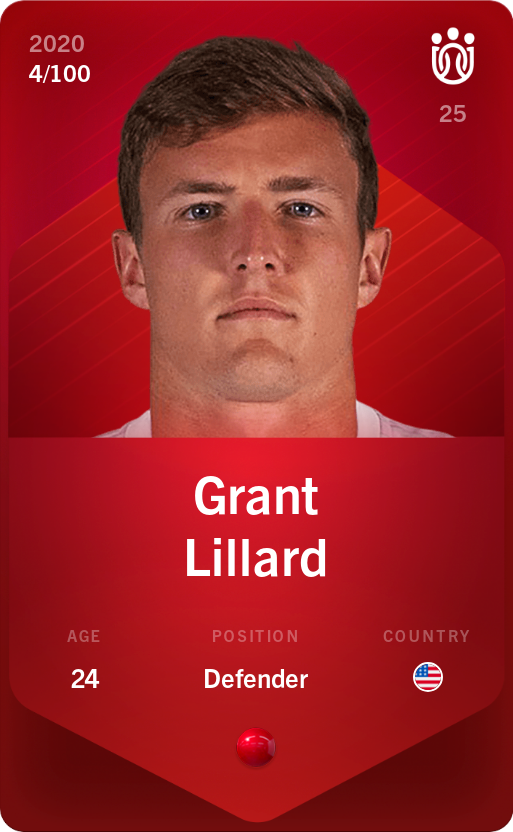 Sorare - Sorare Official - Grant Lillard 2020-21 • Rare 4/100 - NFT # 78953085520911252457570716135323427125115386384463613759629685199288074447664